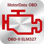 Logo MotorData OBD Car Diagnostics. ELM OBD2 scanner